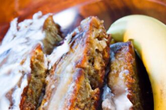 Decadent Banana Bread Bars with Brown Butter Frosting Delight