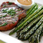 Savor Garlic Butter Steak with Tender Asparagus Bliss