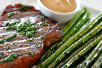 Savor Garlic Butter Steak with Tender Asparagus Bliss