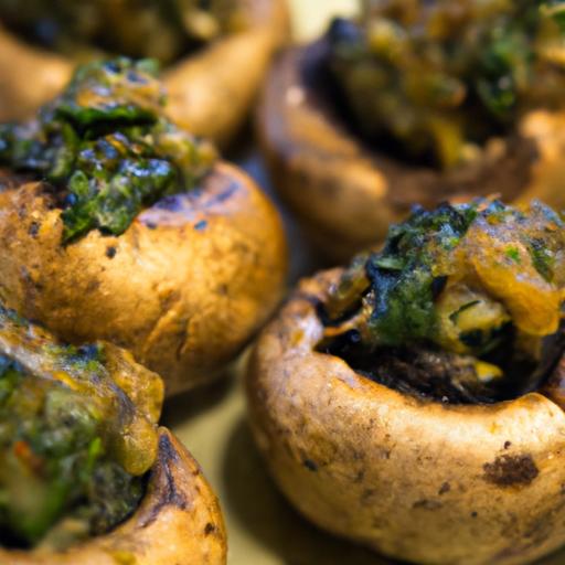 Savory Stuffed ‌Mushrooms with spinach: A Healthy Delight