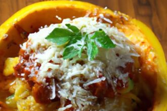 Spaghetti Squash with Meat Sauce: A Healthy Twist on Classic Pasta