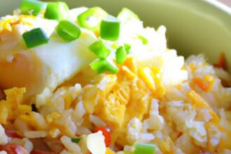 Savor Keto Fried Rice with Crispy Bacon and Eggs Delight