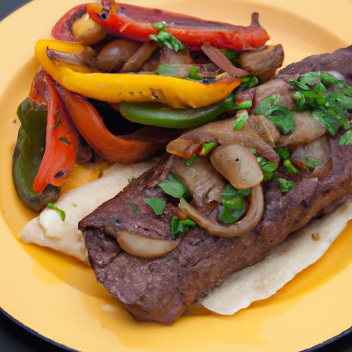 Sizzling Steak Fajitas: Peppers, Onions, and Flavor Unleashed