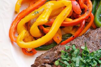 Sizzling Steak Fajitas: Peppers, Onions, and Bold Flavors