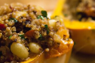 Hearty Stuffed Acorn Squash with Quinoa: A Vegetarian Delight
