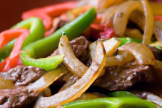 Sizzling Steak Fajitas: Peppers, Onions, and Flavor Burst
