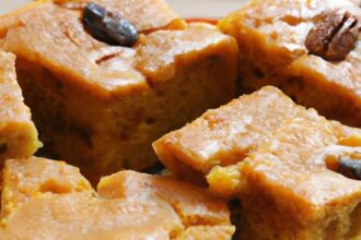 Golden Delight: Irresistible Brown Butter Pumpkin Blondies