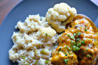 Creamy Keto Butter Chicken with Flavorful Cauliflower Rice