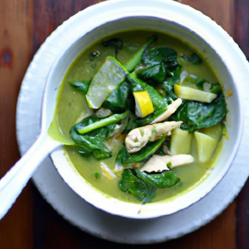 Hearty Chicken and Spinach Soup: Nutritious Comfort Bowl