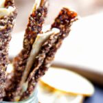 Crunchy Chocolate Seed Sticks with Creamy Tahini Twist