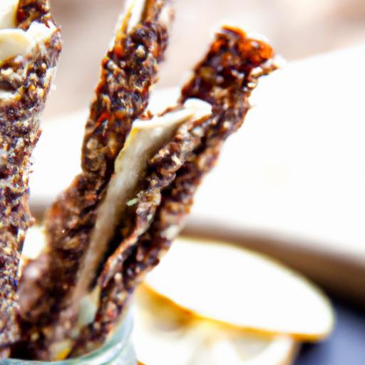 Crunchy Chocolate Seed Sticks with Creamy Tahini Twist