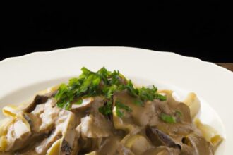 Classic Beef Stroganoff with Egg Noodles: A Comfort Feast