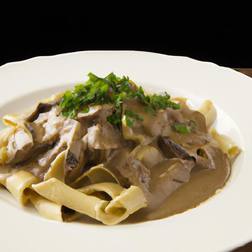 Classic Beef Stroganoff with Egg Noodles: A Comfort Feast