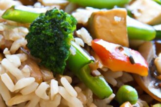 Wholesome Brown Rice Stir-Fry with Tofu: A Nutritious Delight