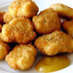 Golden Chicken Nuggets Perfectly Paired with Honey Mustard