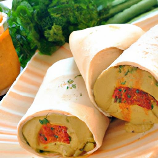 Wrap Delight: Hummus & Roasted Red Pepper fusion Recipe