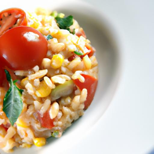 Savor Summer Flavors: Fresh Corn and Tomato Risotto Recipe