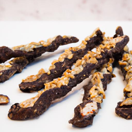 Crunchy​ Chocolate Seed Sticks with creamy Tahini Twist