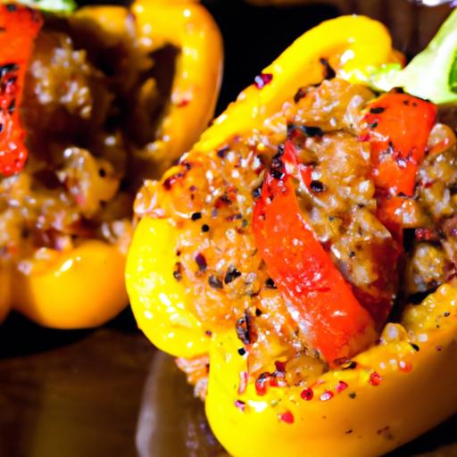 Quinoa-Stuffed bell Peppers: A Colorful Healthy Delight