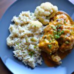 Creamy Keto Butter Chicken with Flavorful Cauliflower Rice