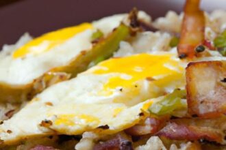 Keto Fried Rice with Bacon & Eggs: Low-Carb Flavor Boost