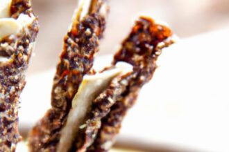 Crunchy Chocolate Seed Sticks with Creamy Tahini Twist