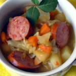 Hearty Cabbage and Sausage Soup: A Warm, Savory Delight