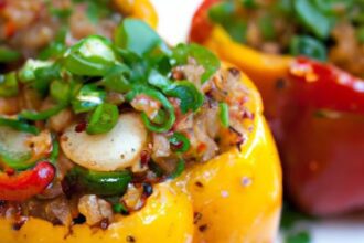 Quinoa-Stuffed Bell Peppers: A Colorful Healthy Delight