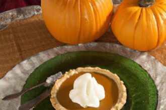The Perfect Pumpkin Pie with Fluffy Whipped Cream Topping