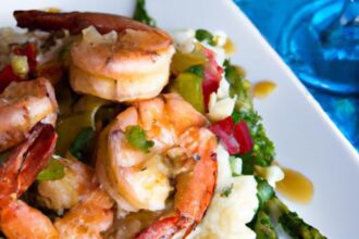 Savor the Flavor: Garlic Butter Shrimp Served Over Rice