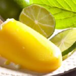 Tropical Delight: Refreshing Mango Sorbet with Zesty Lime