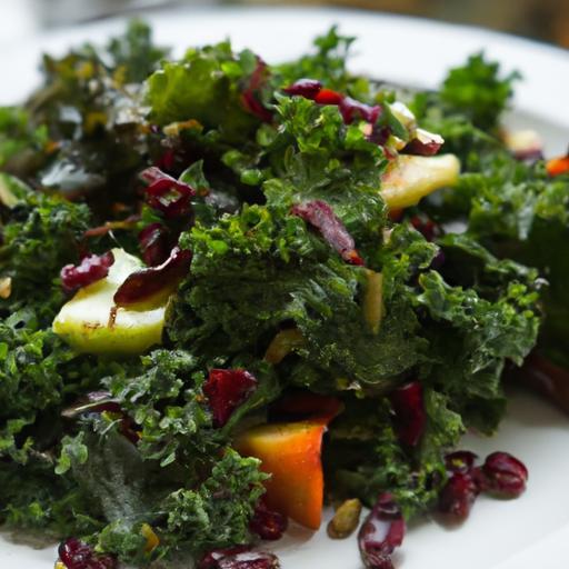 Boost Your Health with a Vibrant Kale Salad & Cranberries