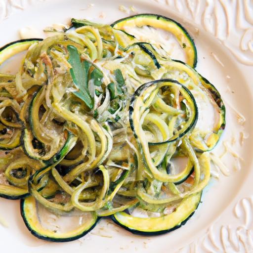 Zucchini Noodles with Pesto and Parmesan: A Fresh Twist