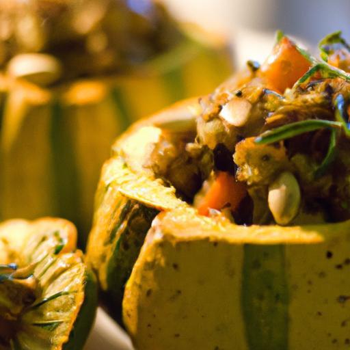 Harvest Delight: Quinoa-Stuffed Acorn Squash Recipe