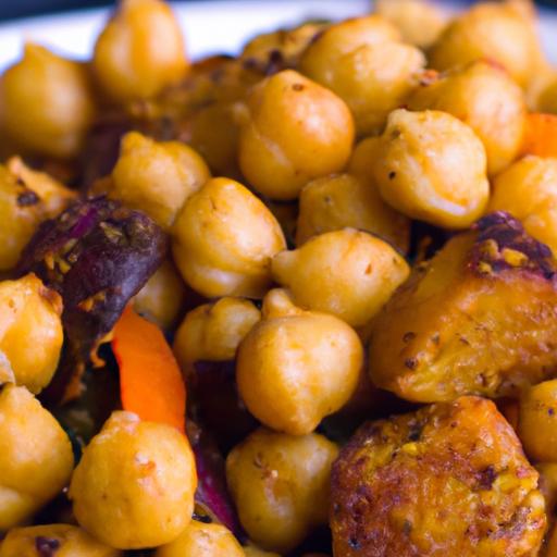 Crispy Air Fryer Chickpeas & Sweet Potatoes delight