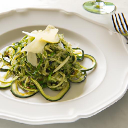 Zucchini Noodles with Pesto and Parmesan: A Fresh Twist
