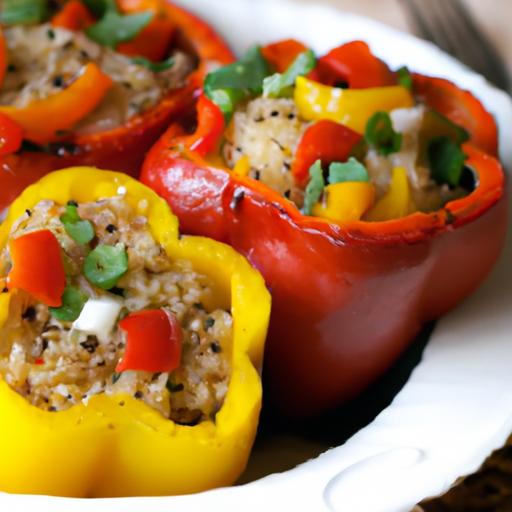 Colorful Quinoa Stuffed Bell Peppers: A nutritious Twist