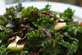 Boost Your Health with a Vibrant Kale Salad & Cranberries