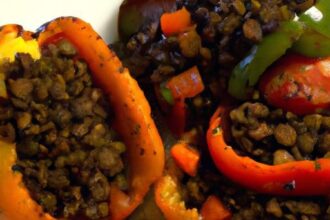 Hearty Vegan Lentil-Stuffed Bell Peppers: Flavor & Nutrition