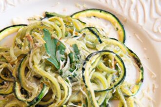 Zucchini Noodles with Pesto and Parmesan: A Fresh Twist