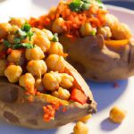 Hearty Stuffed Sweet Potatoes with Savory Chickpeas Delight