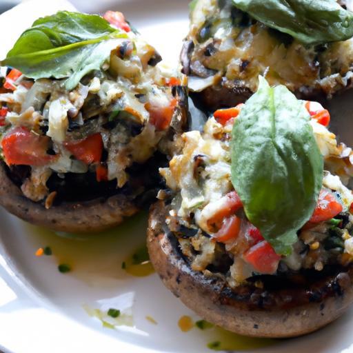 Savor Portobello Mushrooms Stuffed with Caprese Delight