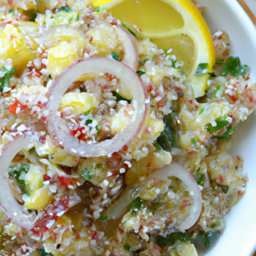 Zesty Quinoa Salad with Lemon Dressing: Fresh & Nutritious